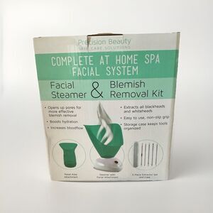 Precision Beauty Facial Steamer Spa Kit Blemish Removal Home Skin Care Solutions